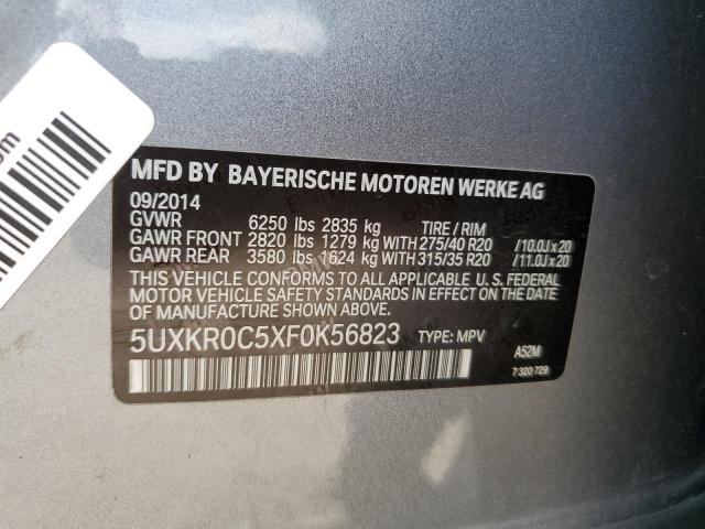 5UXKR0C5XF0K56823 2015 BMW X5, photo no. 13