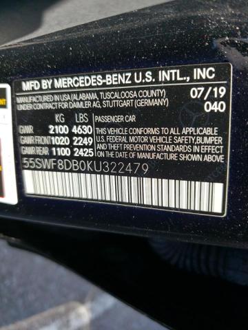 55SWF8DB0KU322479 Mercedes-Benz C 300