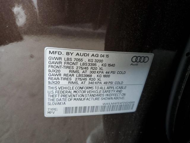 2015 AUDI Q7 TDI PRE - WA1LMAFE4FD024565