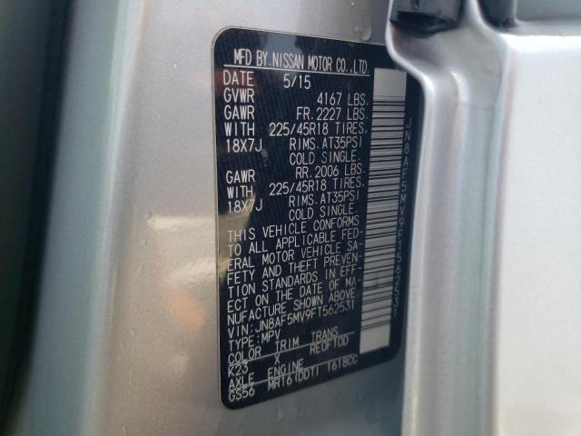 2015 NISSAN JUKE S - JN8AF5MV9FT562531