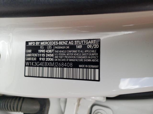 W1K3G4EBXMJ268408 Mercedes-Benz A 220