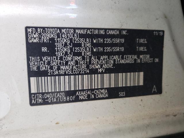 2T3A1RFV5LC073214 Toyota Rav4 Xle Premium