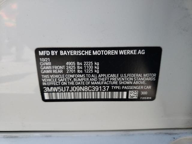 3MW5U7J09N8C39137 BMW M340I