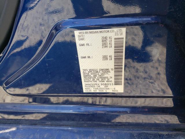 1N4AZ1CP9JC308055 Nissan LEAF S