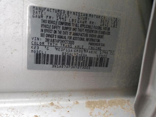 3N1AB7AP3HY273005 Nissan SENTRA S