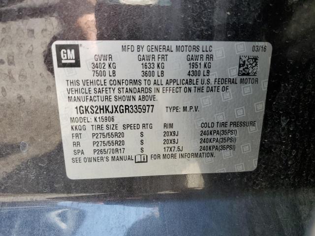 1GKS2HKJXGR335977 GMC YUKON XL DENALI
