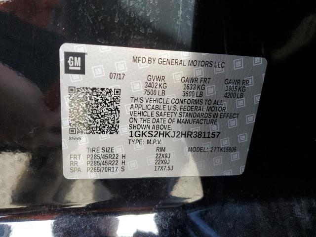 1GKS2HKJ2HR381157 GMC YUKON XL DENALI