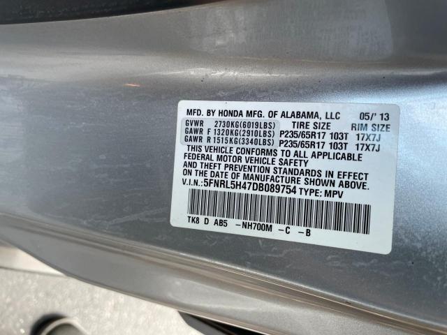 VIN 5FNRL5H47DB089754 2013 HONDA ODYSSEY no.10