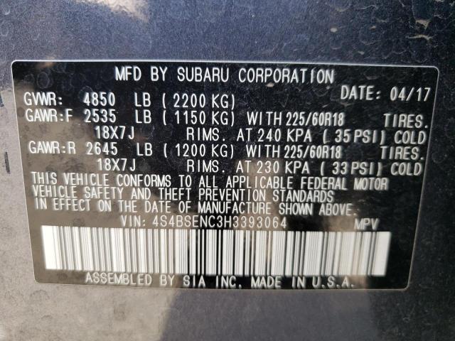 4S4BSENC3H3393064 Subaru Outback 3.6r Limited