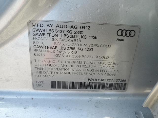 VIN WA1UFAFLXDA137366 2013 Audi A4, Premium Plus no.12