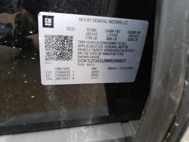 2021 GMC YUKON XL K - 1GKS2GKD2MR249837