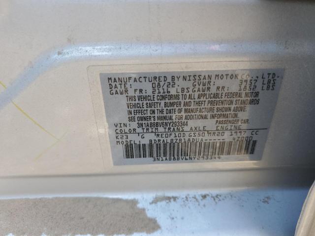 3N1AB8BV6NY293344 Nissan SENTRA S