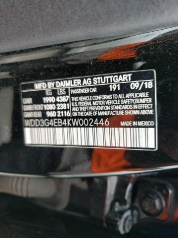 WDD3G4EB4KW002446 Mercedes-Benz A 220