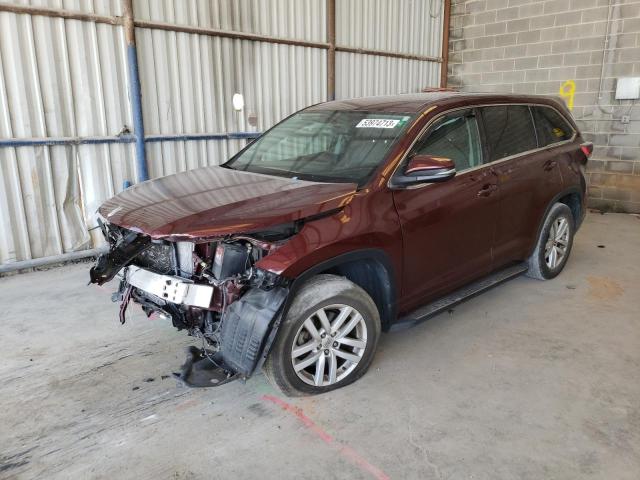 VIN 5TDZARFH3ES006708 2014 Toyota Highlander, LE no.1