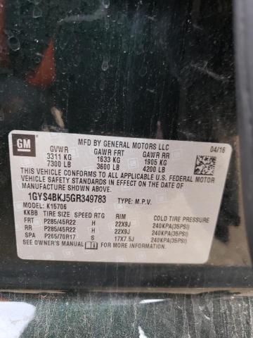 2016 CADILLAC ESCALADE L - 1GYS4BKJ5GR349783