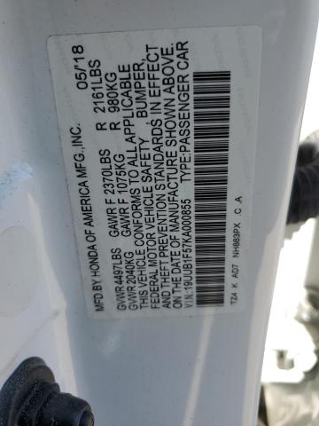 2019 ACURA TLX TECHNO - 19UUB1F57KA000855