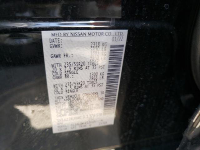 5N1AZ2BJXNC115959 Nissan MURANO SV