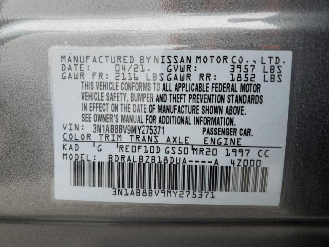 3N1AB8BV9MY275371 Nissan SENTRA S