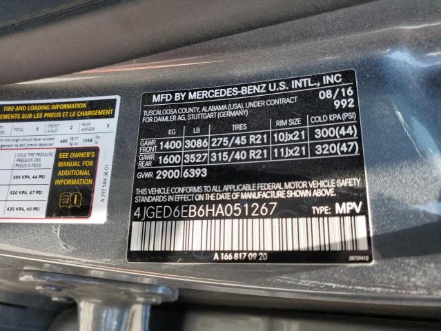 4JGED6EB6HA051267 Mercedes-Benz Gle Coupe 43 Amg