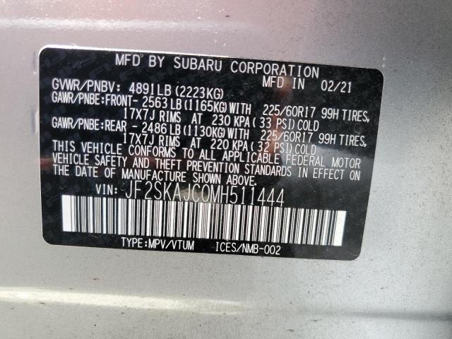 JF2SKAJC0MH511444 Subaru Forester Premium