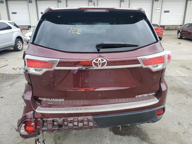 VIN 5TDDKRFH8FS143135 2015 Toyota Highlander, Limited no.6