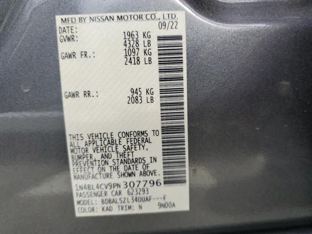 1N4BL4CV9PN307796 Nissan ALTIMA SR