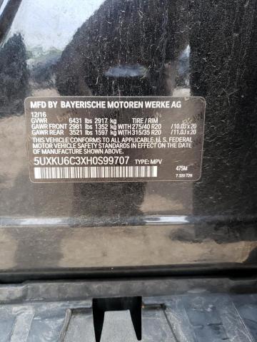 2017 BMW X6 XDRIVE5 - 5UXKU6C3XH0S99707