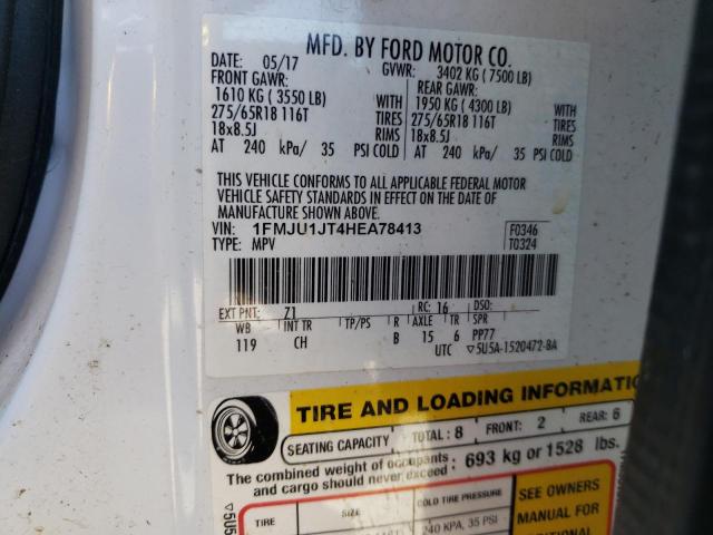 1FMJU1JT4HEA78413 Ford Expedition Xlt