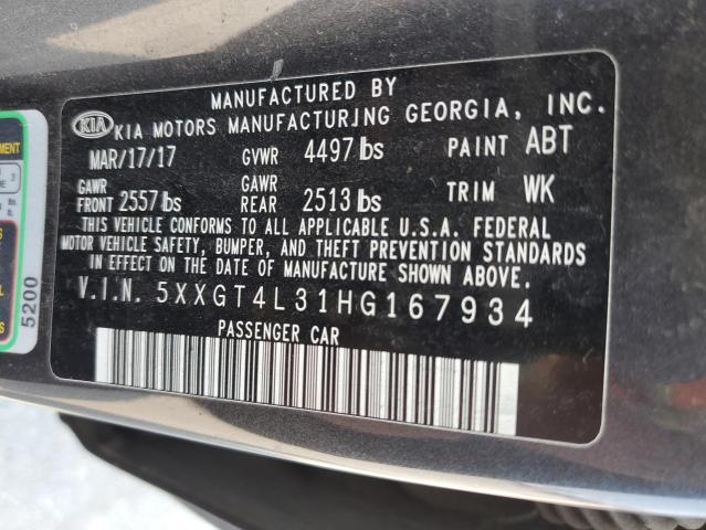 5XXGT4L31HG167934 KIA Optima Lx