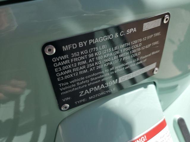 2021 VESPA GTS300 ZAPMA39M6M5100827