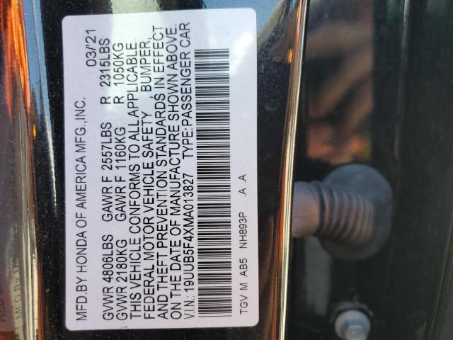 2021 ACURA TLX TECHNO - 19UUB5F4XMA013827