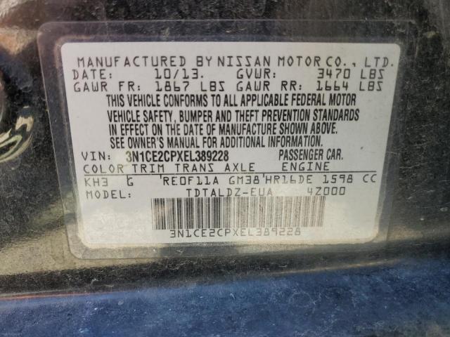 3N1CE2CPXEL389228 Nissan Versa Note S
