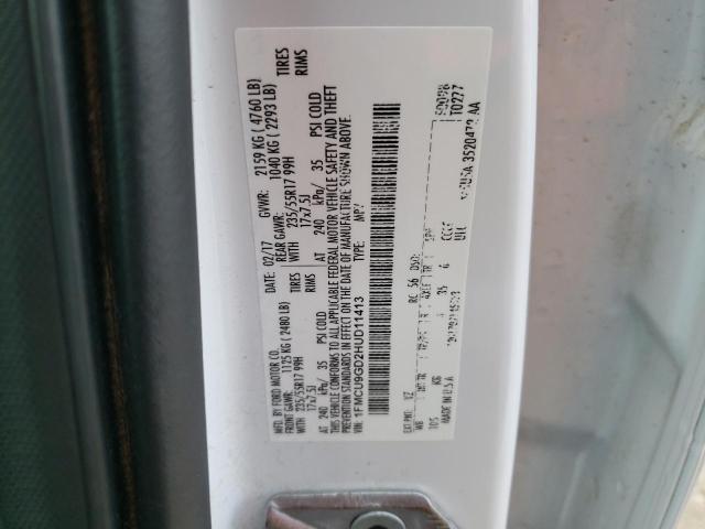 1FMCU9GD2HUD11413 Ford ESCAPE SE