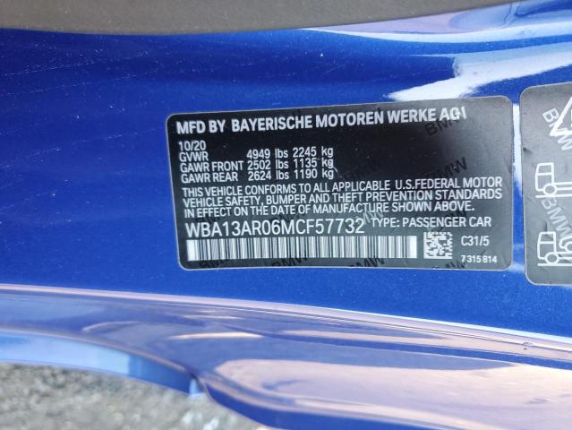 2021 BMW M440XI WBA13AR06MCF57732