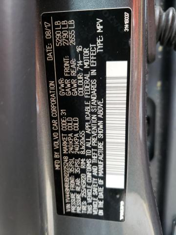 2017 VOLVO XC60 T6 IN - YV449MRU6H2225248