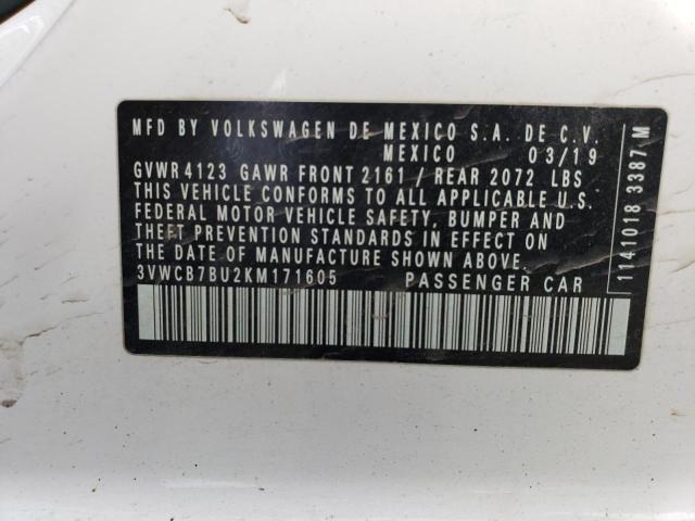 2019 VOLKSWAGEN JETTA S - 3VWCB7BU2KM171605
