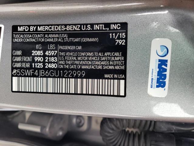 55SWF4JB6GU122999 Mercedes-Benz C 300