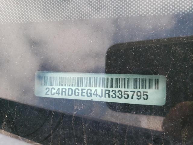 2C4RDGEG4JR335795 Dodge Grand Caravan Gt