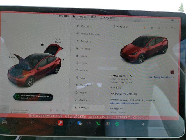 5YJYGDEE6MF302779 Tesla Model Y