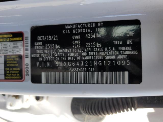 5XXG64J21NG121095 KIA K5 GT LINE