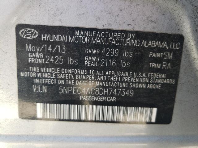 VIN 5NPEC4AC8DH747349 2013 HYUNDAI SONATA no.12