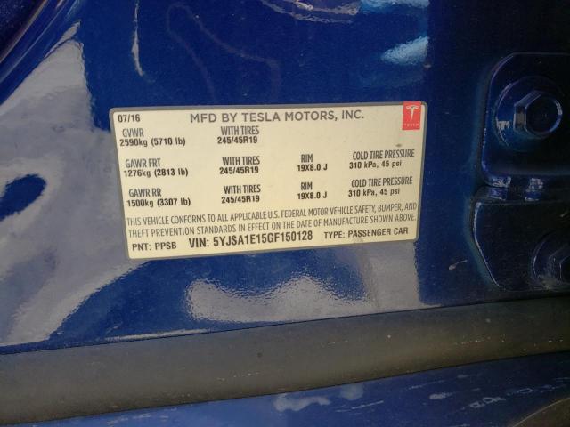 5YJSA1E15GF150128 Tesla MODEL S