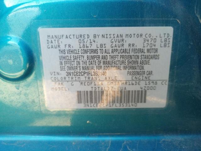 3N1CE2CP1FL353140 Nissan Versa Note S