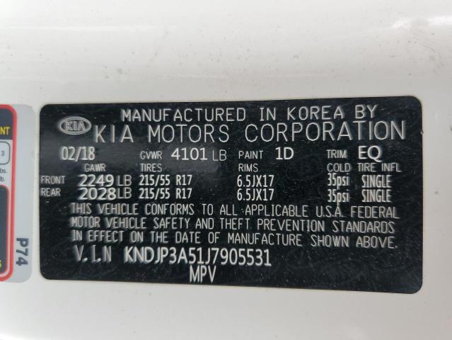 KNDJP3A51J7905531 KIA SOUL +