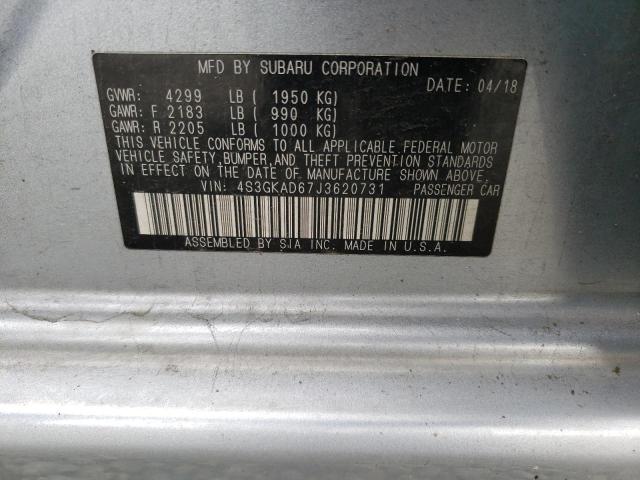 4S3GKAD67J3620731 Subaru Impreza Premium Plus