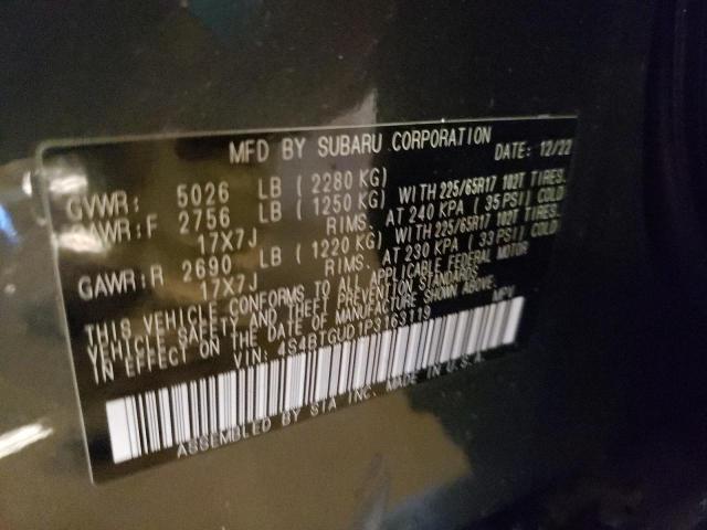 2023 SUBARU OUTBACK WI 4S4BTGUD1P3163119