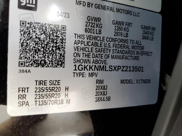 2023 GMC ACADIA 1GKKNMLSXPZ213501