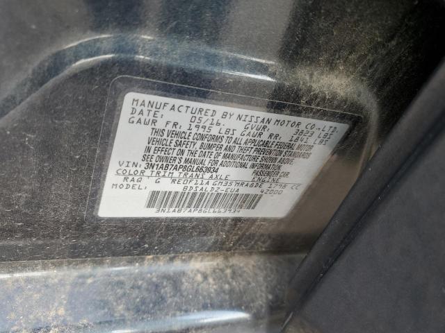 2016 NISSAN SENTRA S - 3N1AB7AP8GL663934