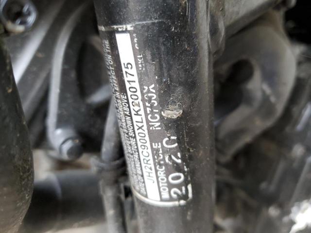 2020 HONDA NC750 X JH2RC900XLK200175