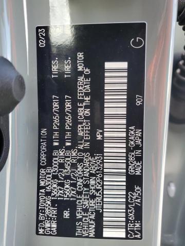 2023 TOYOTA 4RUNNER SE - JTERU5JR2P6132931